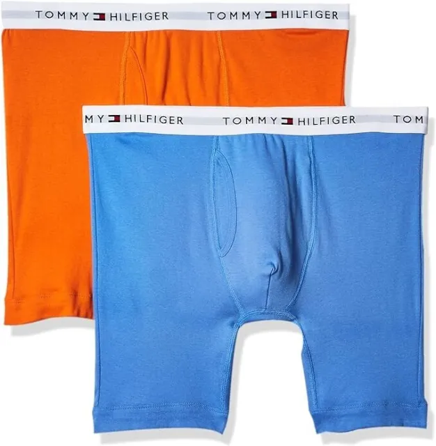 Tommy Hilfiger Men's 2 pack Underwear Cotton Classics Boxer Briefs, 2XL