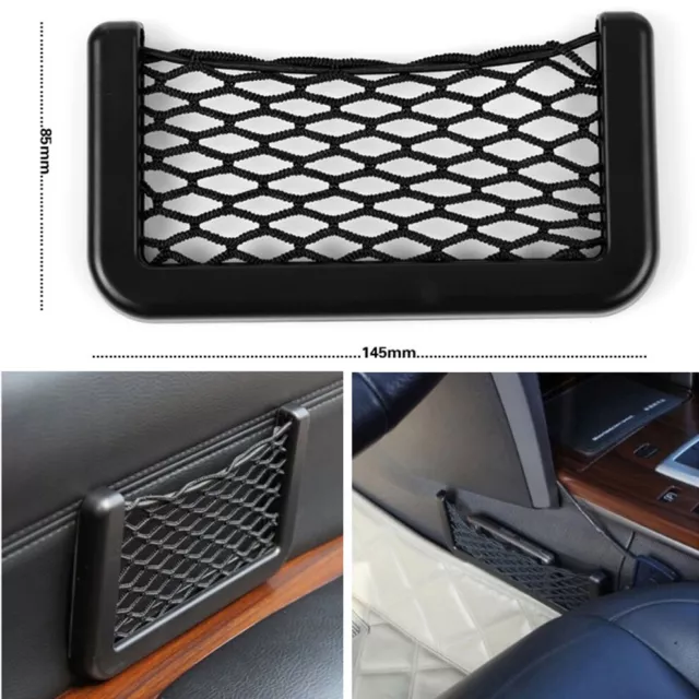 Elastic Car Seat Side Storage Bag Phone Holder Storage Pocket Organizer Net 3