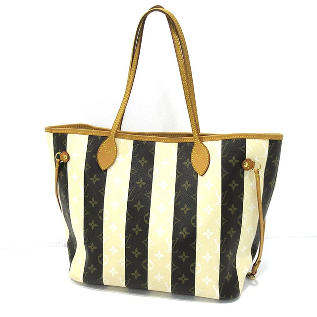LOUIS VUITTON M40560 Monogram Rayures Neverfull MM Tote Bag Ex++ LOUIS VUITTON M40560 Monogram Rayures Neverfull MM Tote Bag Ex++