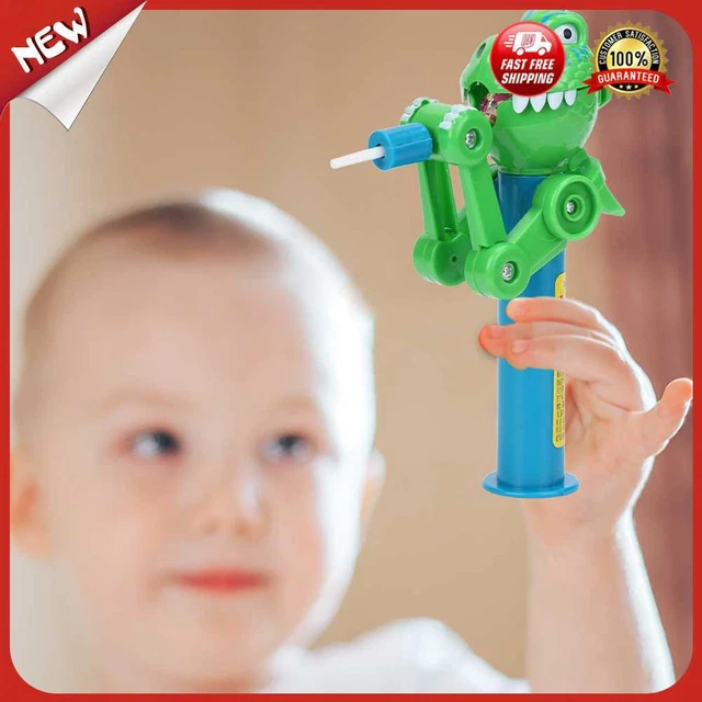 es Dinosaur Eat Lollipop Robot Holder Catnip Ball Storage Case Pet Toys (Green)
