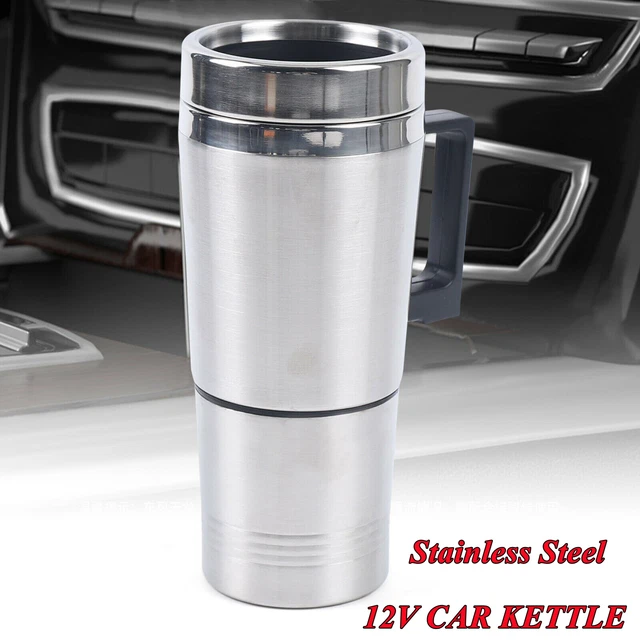 Car Heating Cup Coffee Maker Travel Portable Pot Heated Thermos Mug Kettle 12V 6