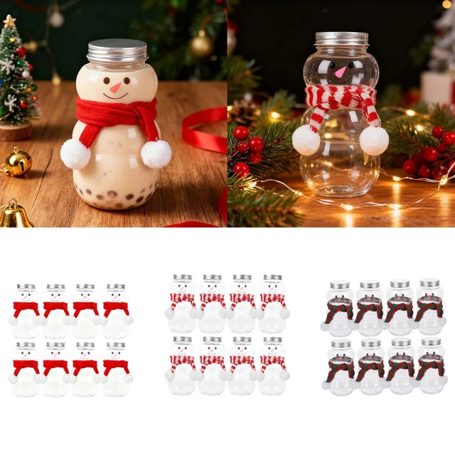 Lot Collector Tupperware Noël – 3 Boîtes Bleues Motifs Bonhommes De Neige – Différentes Tailles