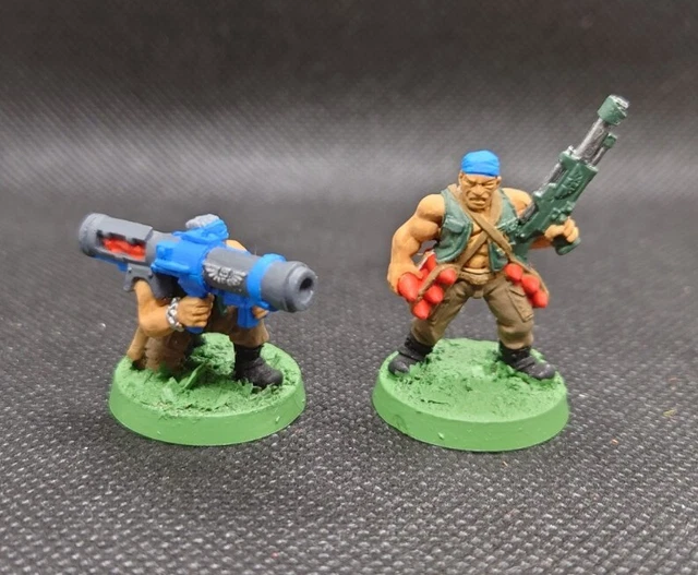 Figurine Warhammer 40k – Astra Militarum Catachan Missile (metal, OOP, Crew)