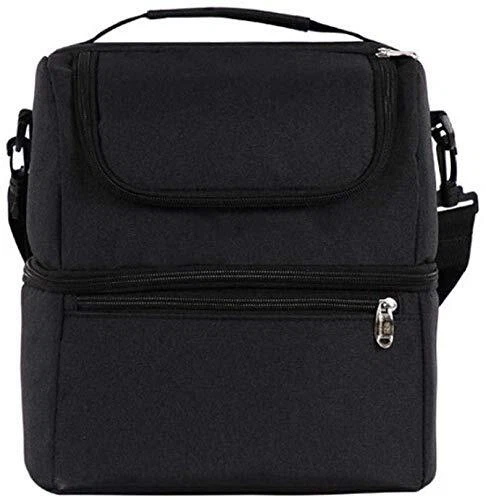 Bolsa de almuerzo de doble capa para adultos/hombres/mujeres/niños, bolsa Bento térmica caja para
