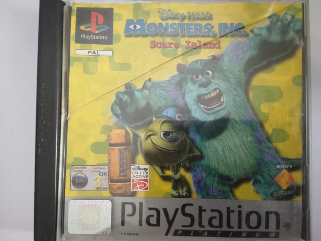 DISNEY / PIXAR Monsters inc Scare Island Playstation 1 (PS1) Platinum ...