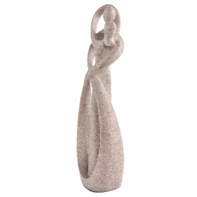 Pierre de sable Art abstrait sculpté à la main amant Statue Sculpture Figurine 2