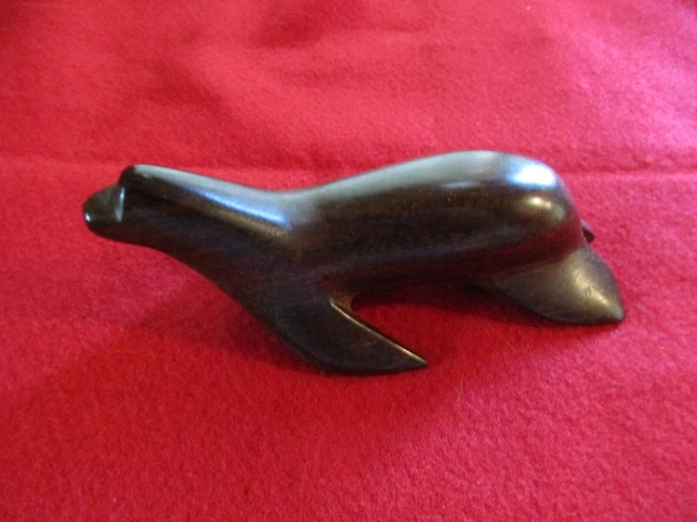 Classic Northwest Coast Baby Seal, Hand Carved Wooden Effigy,  Ott-0823*07817