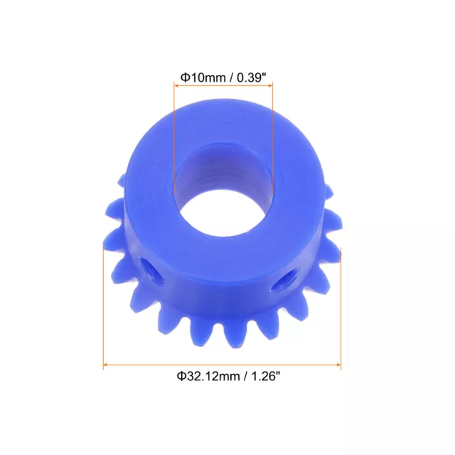 1.5 Modul 20 Zähne 10mm Innenloch Kegelrad 1:1 Kunststoff Gehrungsgetriebe 3