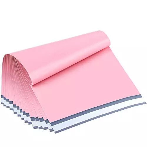 Poly Mailers 14.5X19 Inch Light Pink 100 Pack Large Shipping Bags #7 Strong Thic