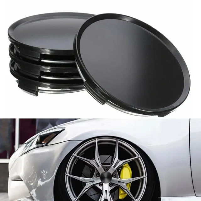 4 X Universal Car Wheel Center Cap Tyre Rim Hub Cap Cover ABS Plastic 63mm Set