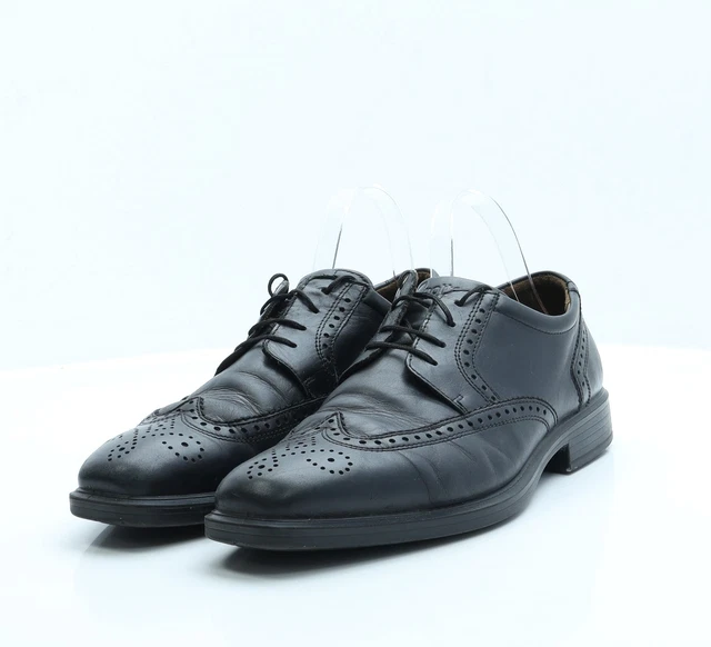 Abito Oxford Hotter da uomo nero in finta pelle UK 8 EU