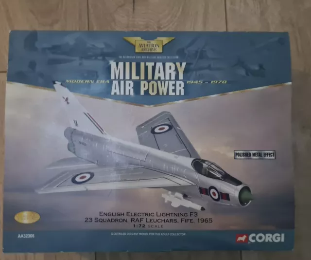 Corgi Aviation Archive Aa32306 Ee Lightning F3 23 Sqd 1965 1:72 Scale Ltd Ed