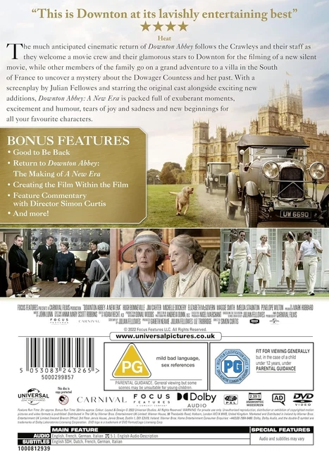 DOWNTON ABBEY: A New Era DVD 2022 Spin Off Movie Of The Series EUR 7,12 ...
