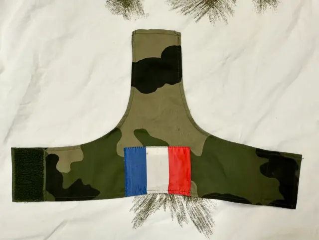 French Army Foreign Legion CCE Camouflage Tricolor Brassard - Good Used