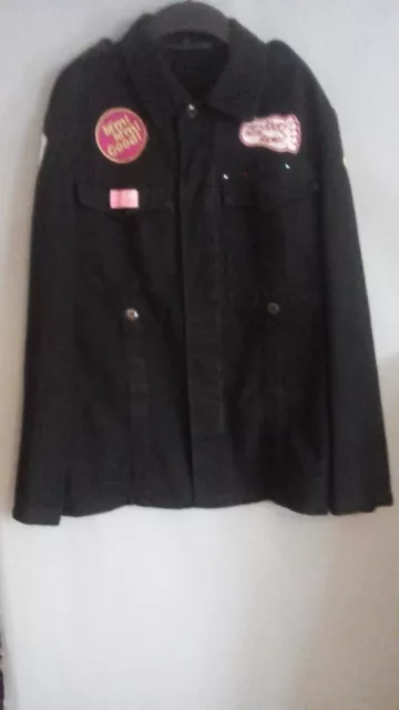 Ladies Pauls Boutique Denim Jacket Size M ( Black Nice Design)