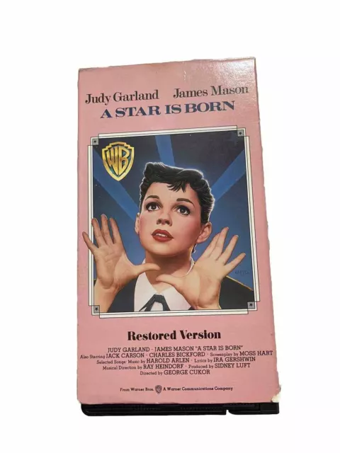 A Star Is Born 1983 Big Box 2 Vhs Tape Set Starring Judy Garland