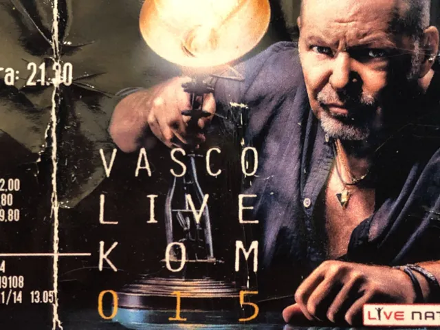 Biglietto VASCO ROSSI -  Vasco Live Kom 2015 NAPOLI STADIO S.PAOLO CONCERTO 2