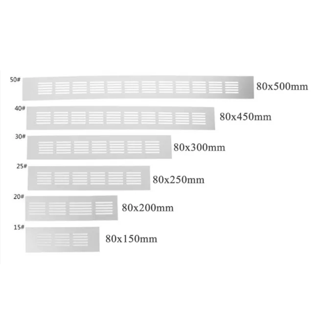 Ventilation Grille Kit New Air Vent Aluminum alloy Cabinet For cabinets