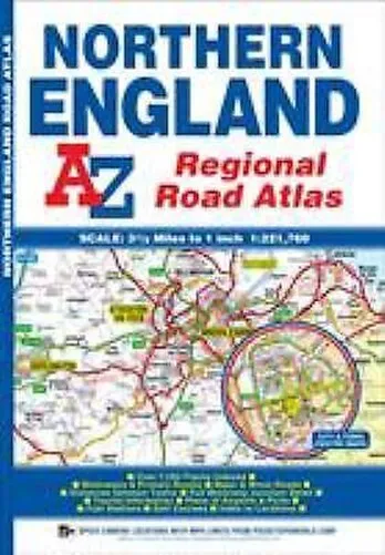 A-Z Northern Régional Atlas Routier Street Atlas Géographes' A-Z Ma