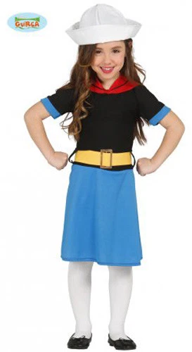 Costume Carnevale Bambina Da Marinaia Vestito Bimba Travestimento Di Halloween