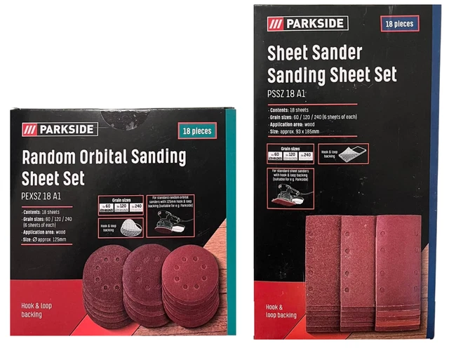 PARKSIDE SHEET SANDER Sanding Sheet or Random Orbital Sanding sheet set