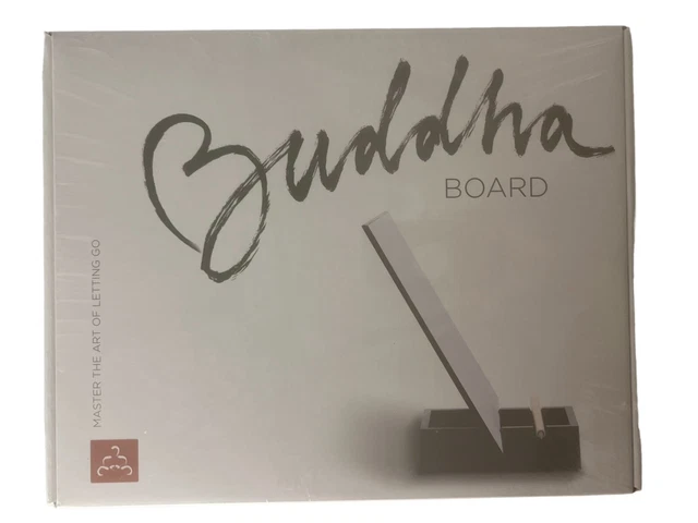 Tablero de Buda original tamaño completo decorativo acuarela arte almohadilla meditación zen nuevo en caja