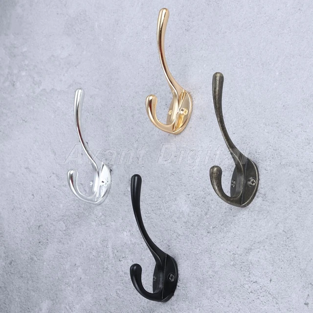 1Pc 102*47mm Home Hat Key Coat Clothes Towel Hanger Modern Wall Door Alloy Hook