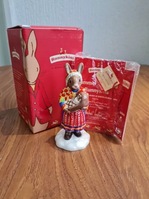 Royal Doulton Figurine Summer Lapland Bunnykins DB 298. Perfect Condition.