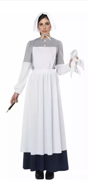 CIVIL WAR NURSE/ADULT Adult Women Nurse 🎃 Halloween Costume L 10-12