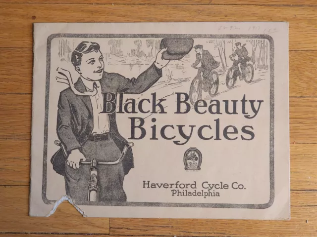 Antique Black Beauty Bicycles Haverford Cycle Catalog Racer Safety Bike Parts