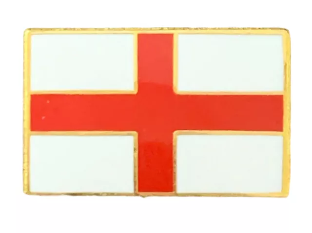 England Saint George Cross Oblong Quality Enamel Lapel Pin Badge T864