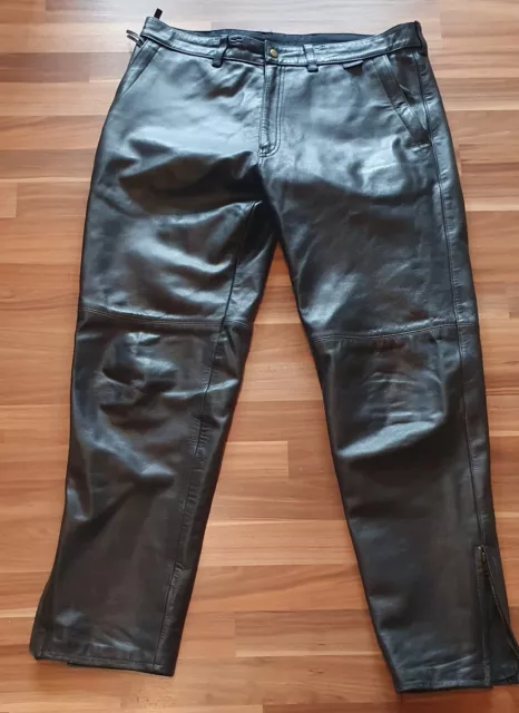 Motorrad Lederhose in schwarz Gr 28 (Gr 56 kurz) von Hein Gericke Speedware