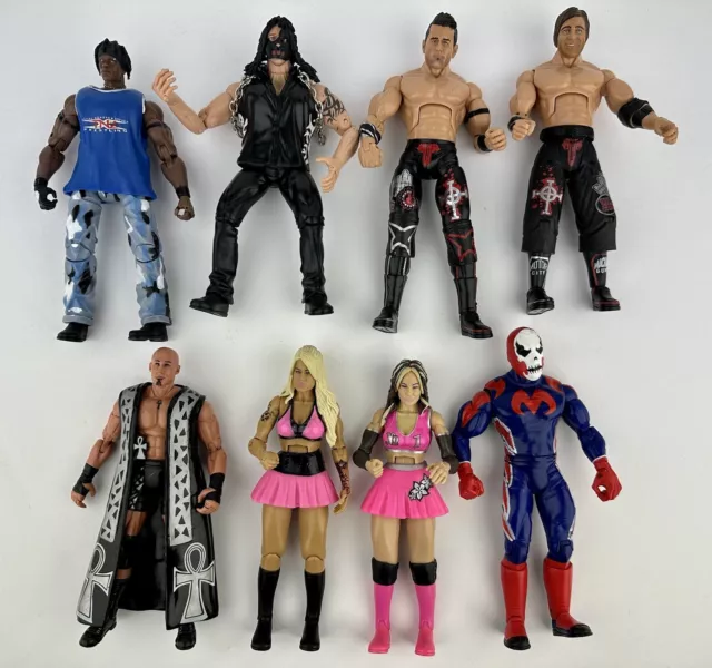 WWE TNA Wrestling Action Figures Lot of 11 Figures Jakks Toy Biz Marvel Toys