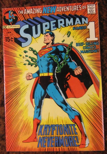 W ~ SUPERMAN ~ #233 ~ Jan/1971 ~ NEAL ADAMS CV ~ SWAN/ANDERSON