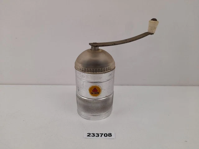 Mokkamühle mit Handkurbel DDR Kunststoff  Blech 14/3070 Höhe 13cm Küche #233708