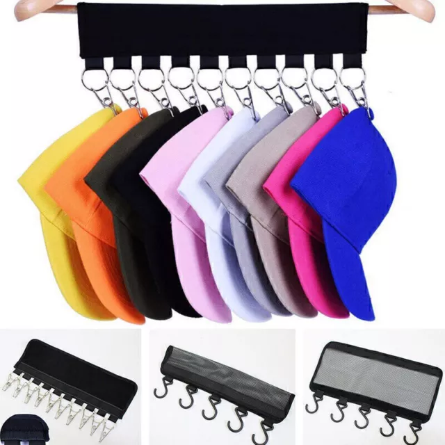 Cap Rack Baseball Hats Visors Wall Door Hanger Holder Hooks Storage Organizer