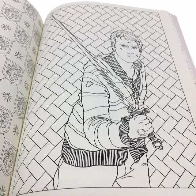 HARRY POTTER MAGICAL Artifacts Coloring Book by Scholastic (2016) 9.