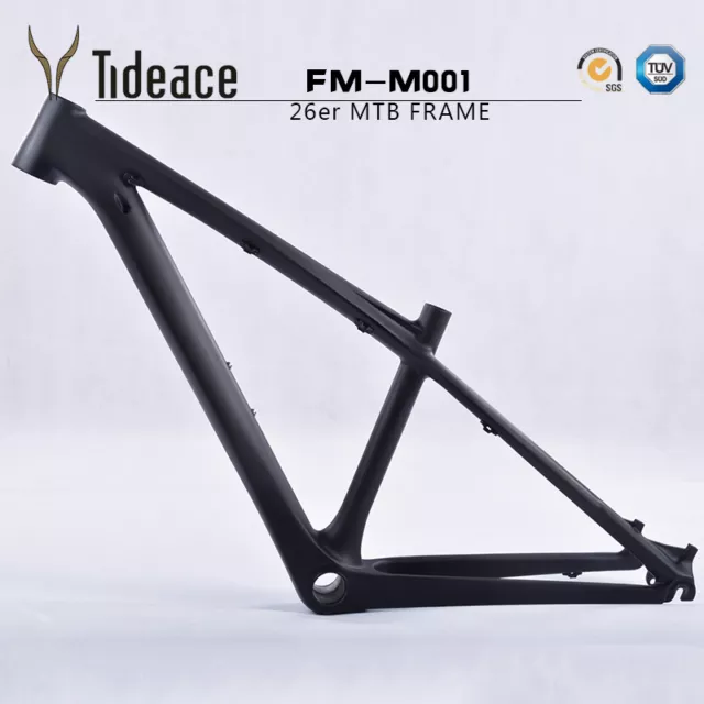 3K Matte BB92 Carbon Fiber Mountain Bike Frames OEM MTB Bicycle Frameset 26er 14