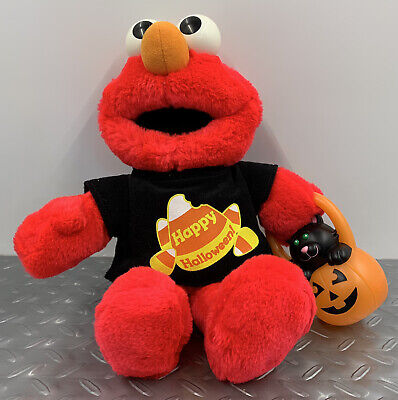 Elmo Halloween Talking Plush Doll With Pumpkin Works Fisher Price 2000