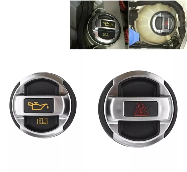 Oil Filler Cap And Coolant Cap AUDI R8 Style Fits For Audi VW SKODA SEAT VOLVO