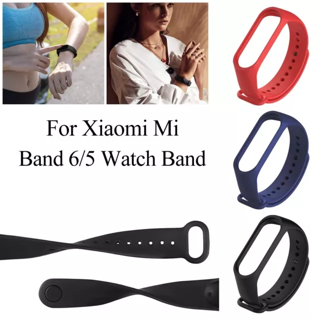 Watch Band Strap Replacement Silicone Wrist Watchband For Xiaomi Mi Band 6/5