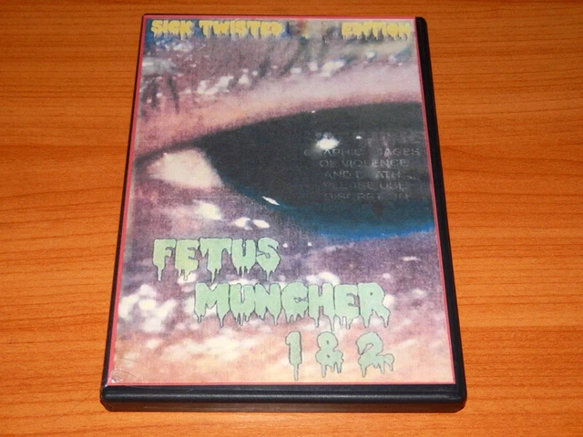 FETUS MUNCHER 1 & 2 Unrated Sicko Gore Splatter Horror Mix RARE