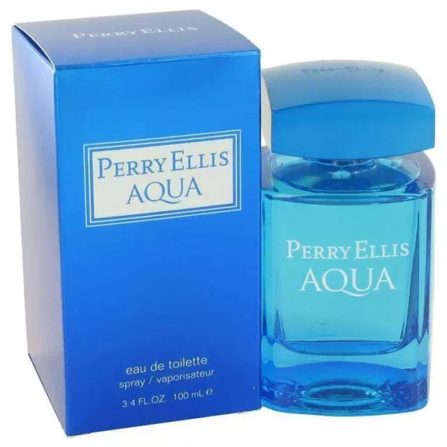 Perry Ellis AQUA Spray for Men 3.4 oz 3.3 EDT NEW IN BOX