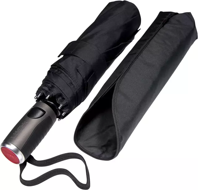 Windproof Travel Umbrella - Compact, Automatic, Wind Resistant, Strong and Porta