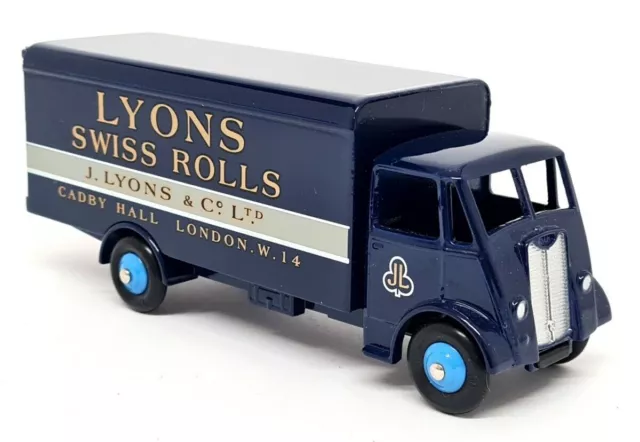 Atlas Dinky Toys Reproduction - 514 Guy Van Lyons Swiss Rolls Blue Model Truck