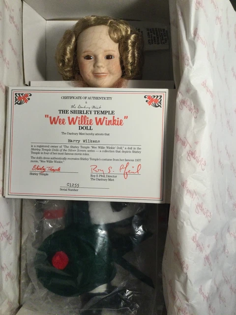 Vintage Shirley Temple Wee Willie Winkie Danbury Mint w/original box