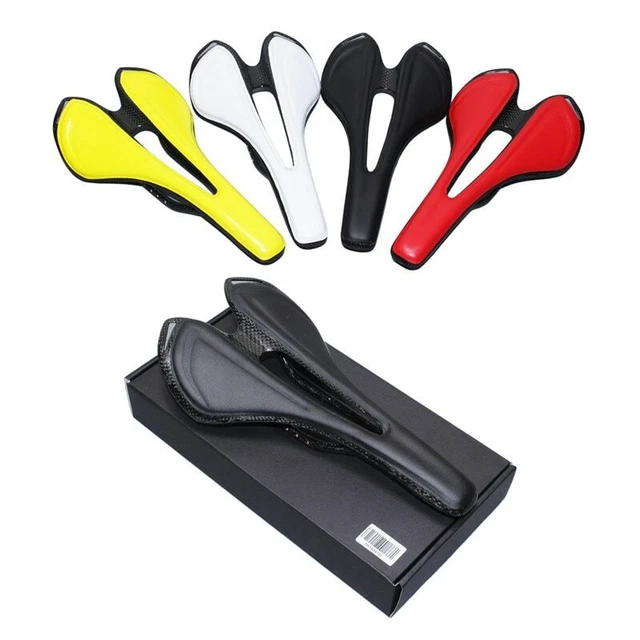 Ergonomie Leder+Carbon Fahrradsattel Fahrradsitz MTB Rennrad City Bike Sattel