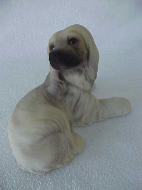 Vintage Harvey Knox Hk Afghan Puppy Dog Ceramic Figurine H528A82 Adorable