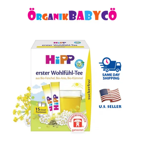 HiPP BIO Baby First Tea 100% Organic-15 Servings -FREE Shipping!!
