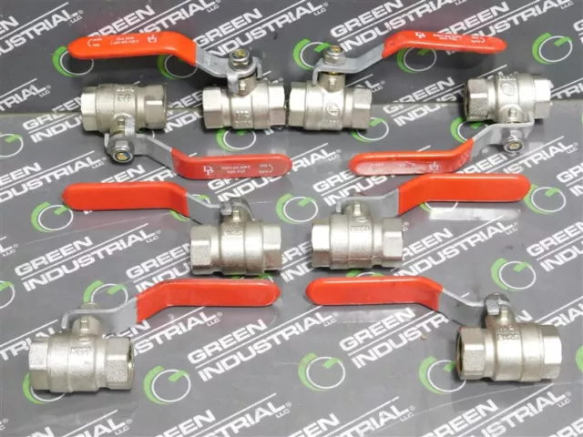 USED Lot of 8 Double Lin 1/2" Globe Valves BBV-080-NPT M358 PN25 600 PSI
